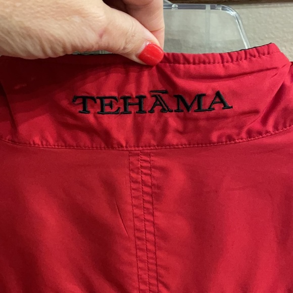 NWOT TEHAMA Men’s light weather jacket. Zip up! Red and black, size XXL/TTG - Picture 4 of 12